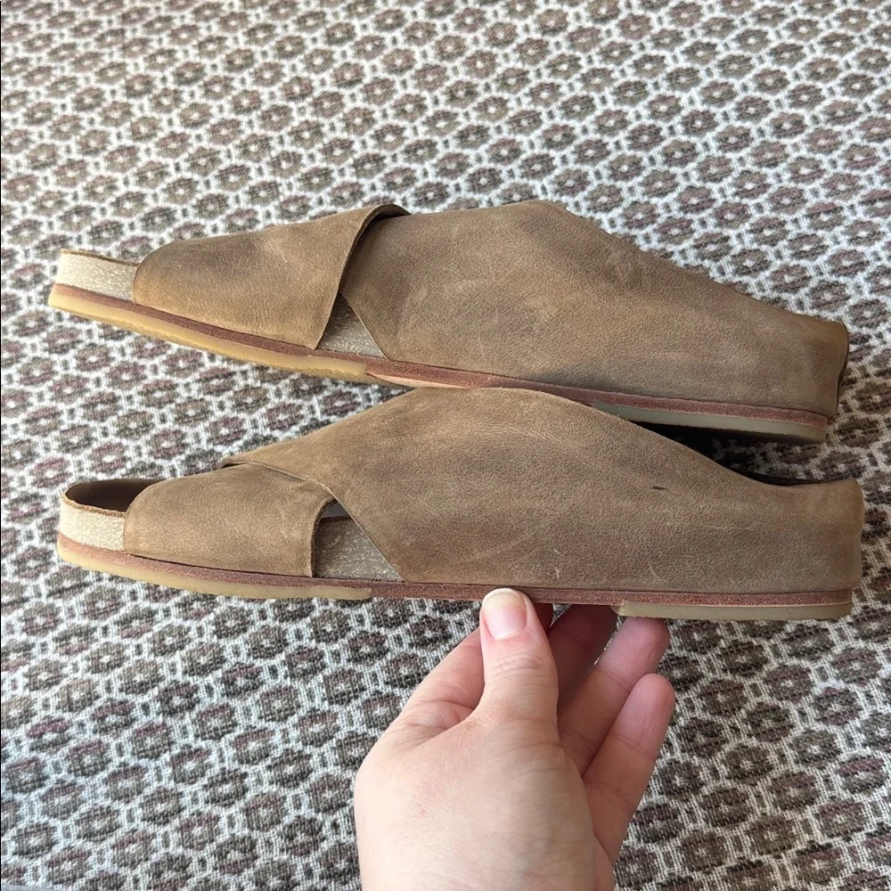 Lauren Manoogian Raw Cross Slide in Burnt Umber Size 41 - Picture 10 of 11